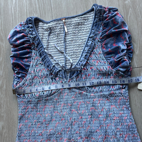 Free People McKenna Velvet Dress Large Boho NWT - Picture 9 of 16